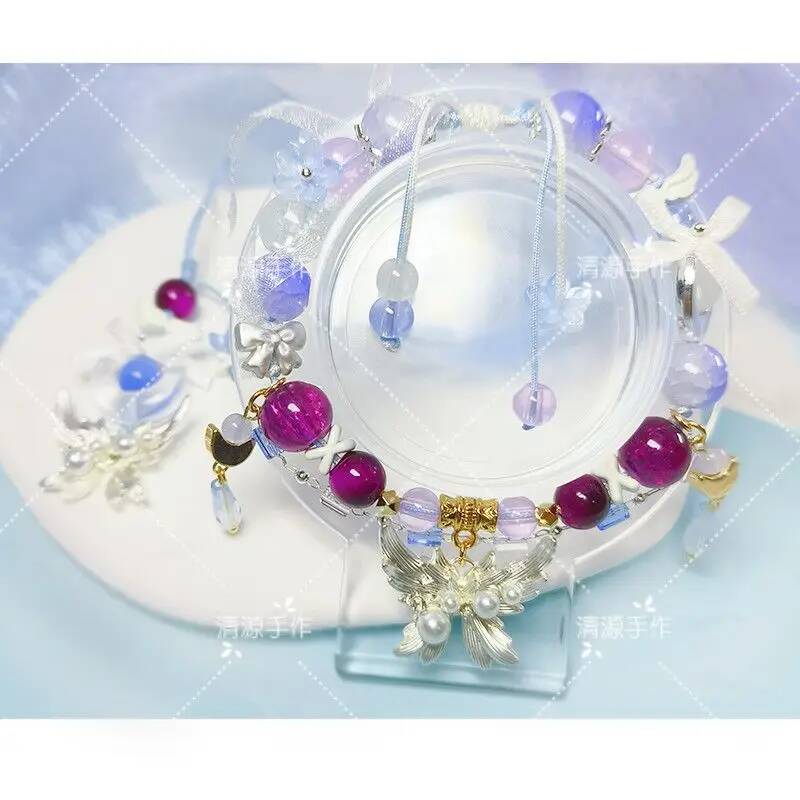 Women Accessories Bracelet - سوار أنيق من الخرز الكريستالي مصنوع