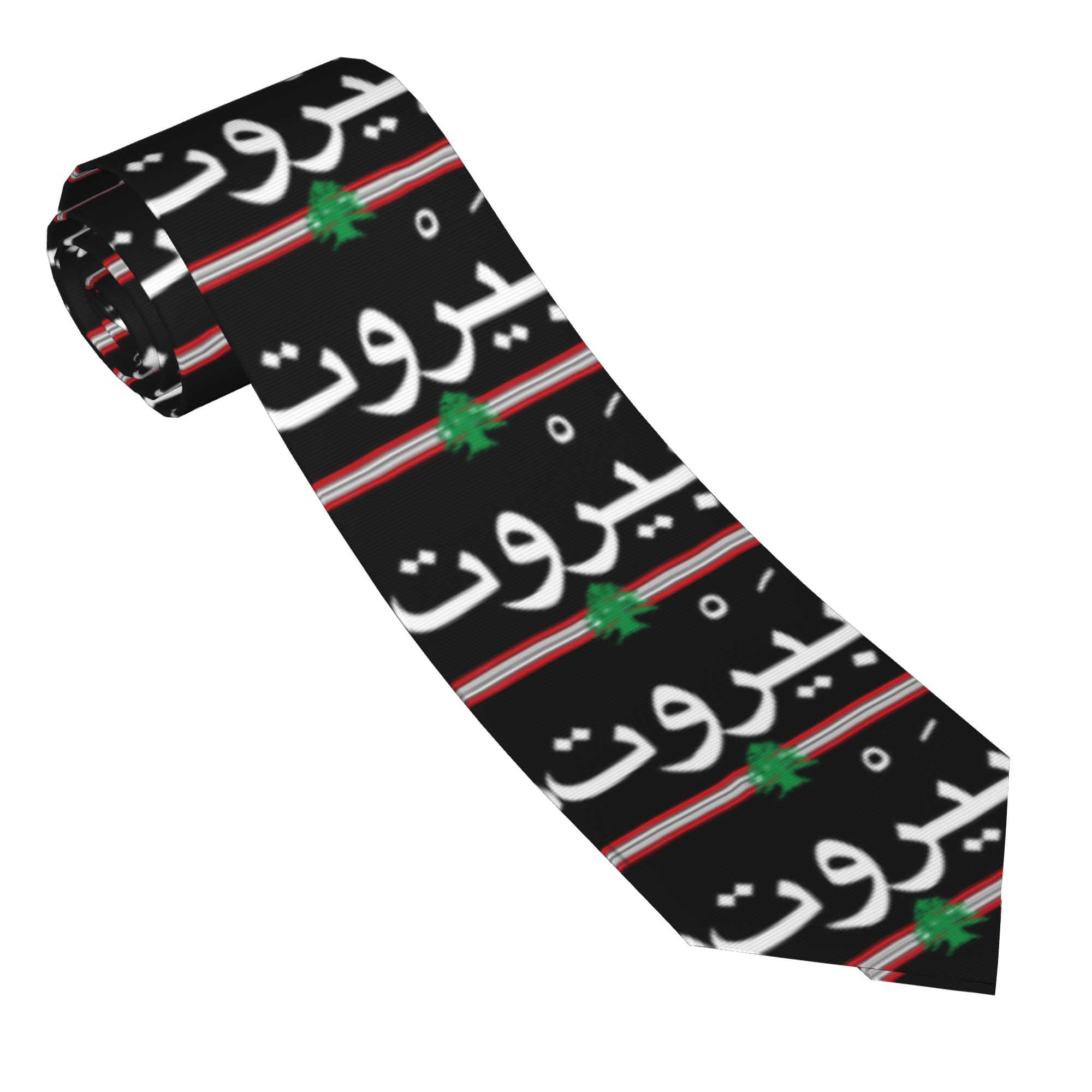 Women Accessories Lebanon - ربطة عنق بتصميم علم بيروت وشعار