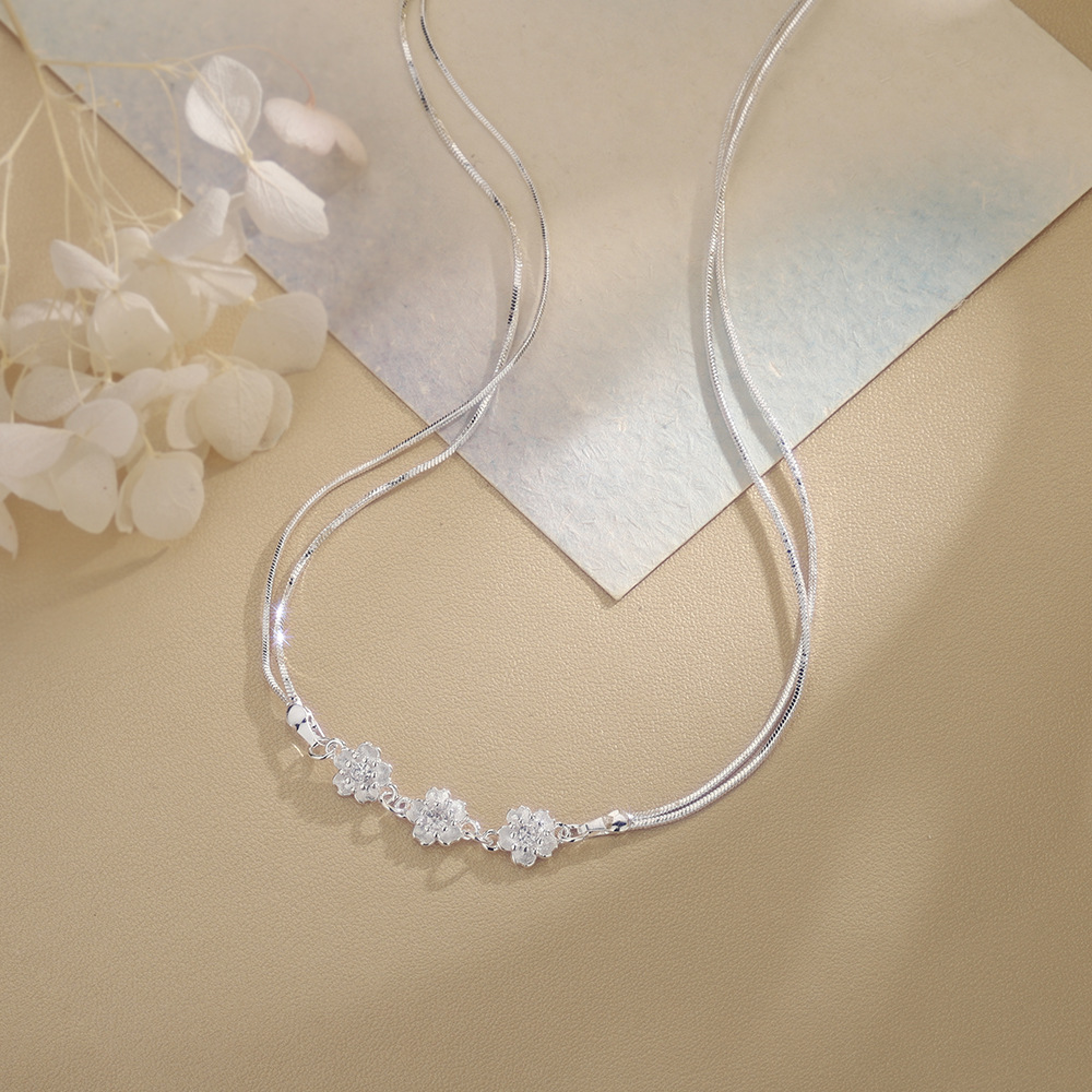 مجوهرات من الفضة الإسترلينية ع - مراجعة Layered Necklace Set وسعره