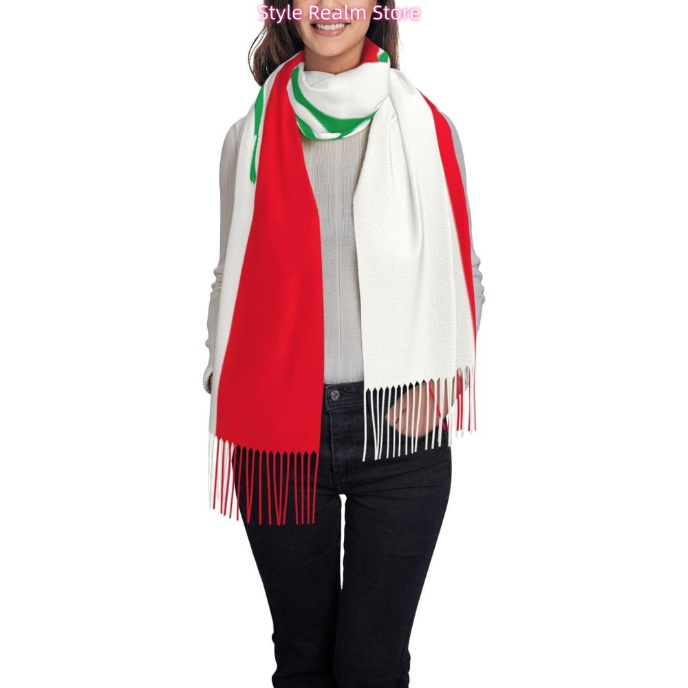وشاح بوليستر مطبوع عليه علم لب - مراجعة Women Accessories Lebanon وسعره