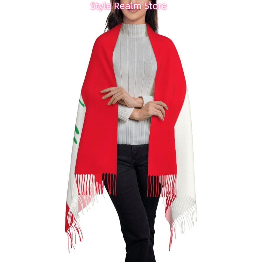 وشاح بوليستر مطبوع عليه علم لب - مراجعة Women Accessories Lebanon وسعره