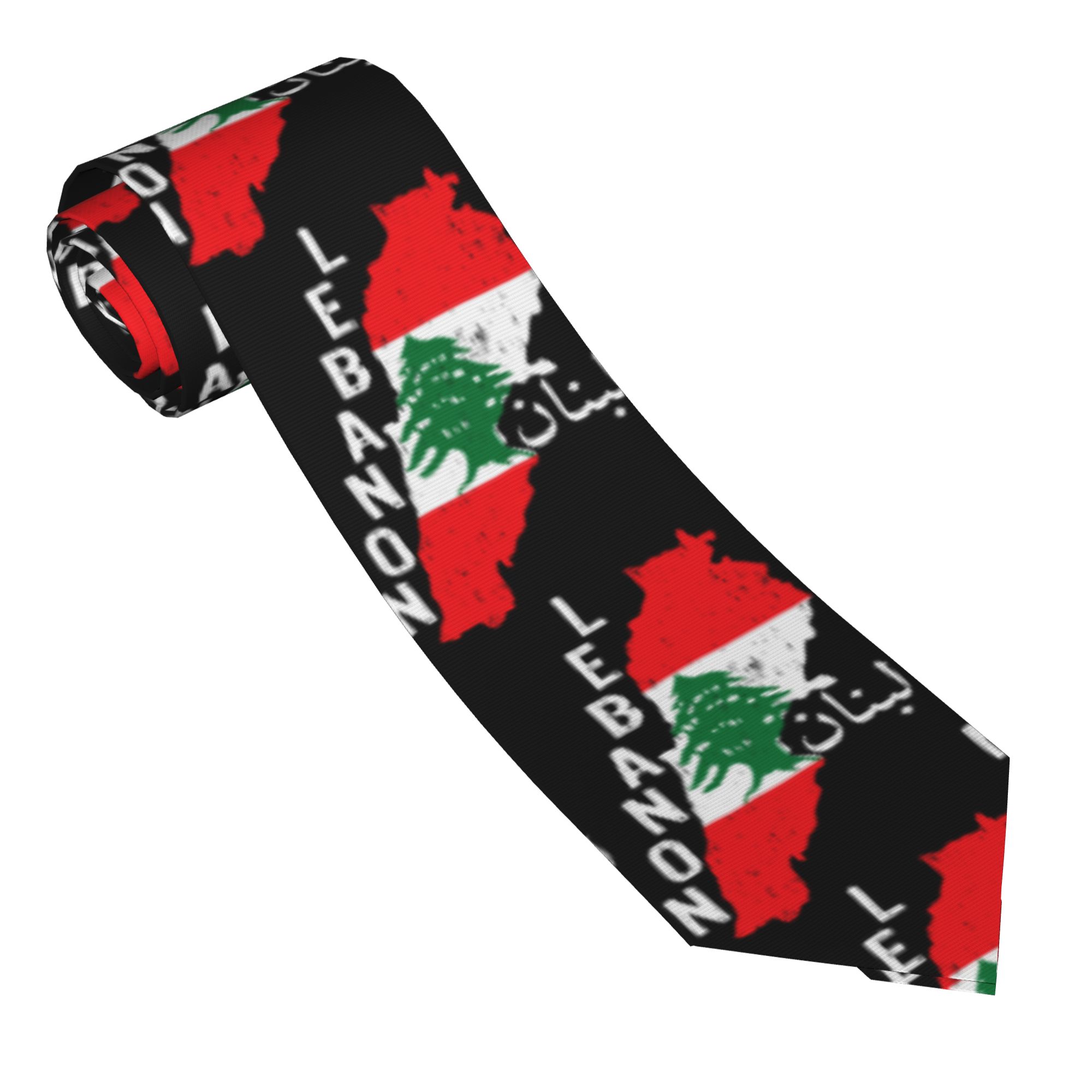 ربطة عنق بتصميم خريطة علم لبنا - مراجعة Women Accessories Lebanon وسعره