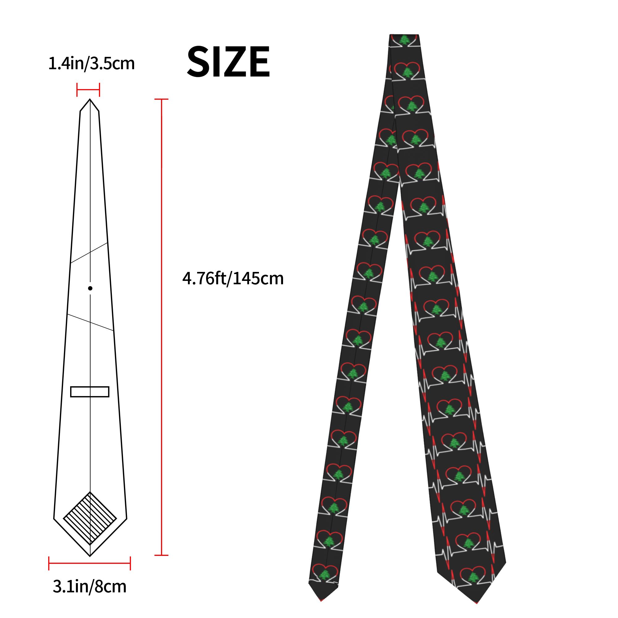 ربطة عنق بتصميم نبضات القلب وع - مراجعة Women Accessories Lebanon وسعره