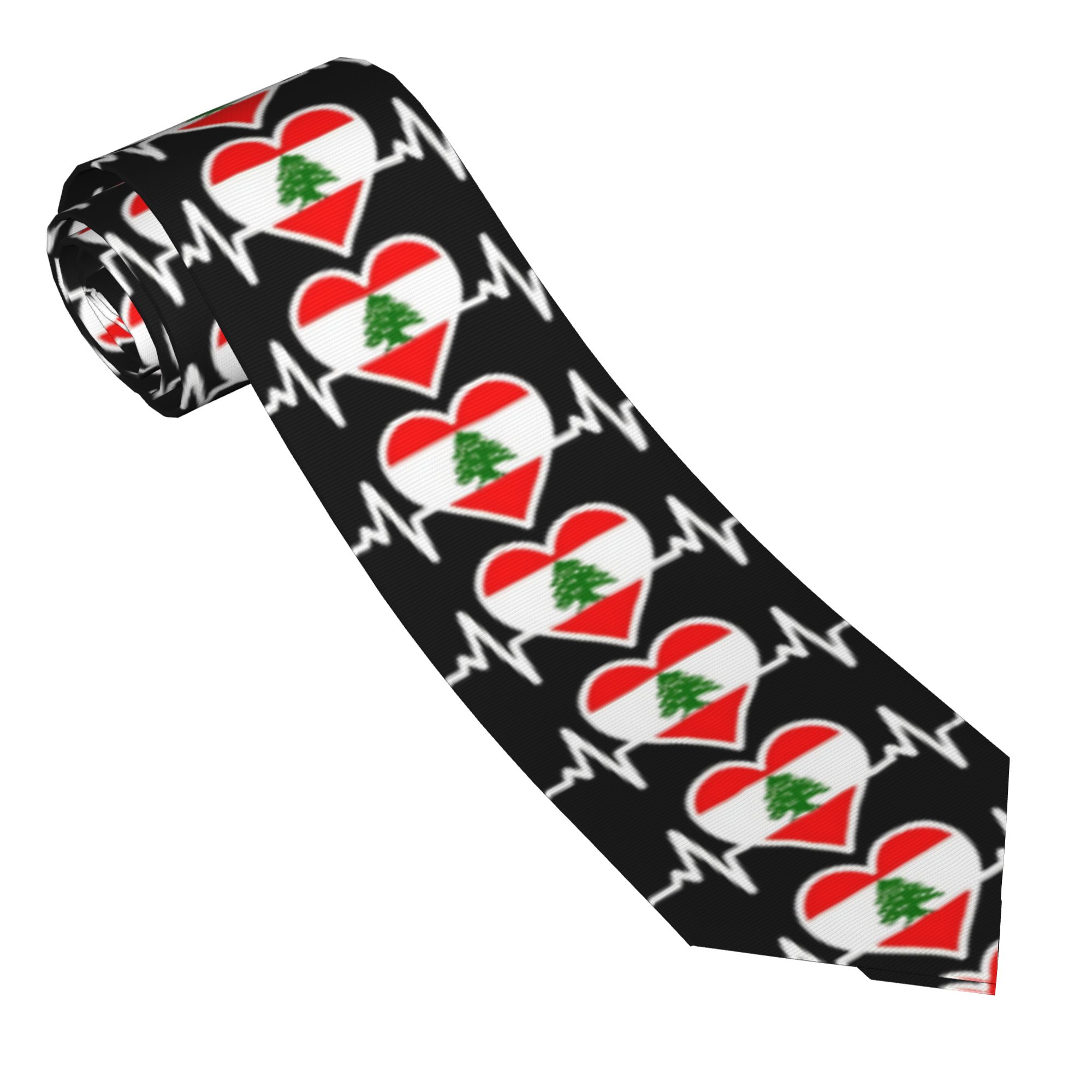 ربطة عنق بتصميم علم لبنان ونبا - مراجعة Women Accessories Lebanon وسعره