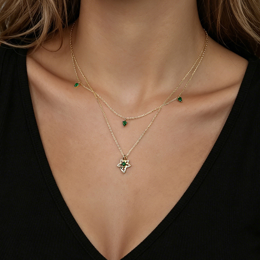 قلادة فاخرة من الفضة الإسترلين - مراجعة Layered Necklace Set وسعره